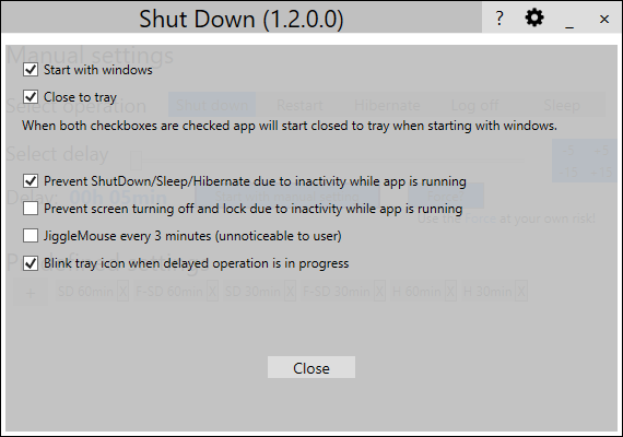 shut-down